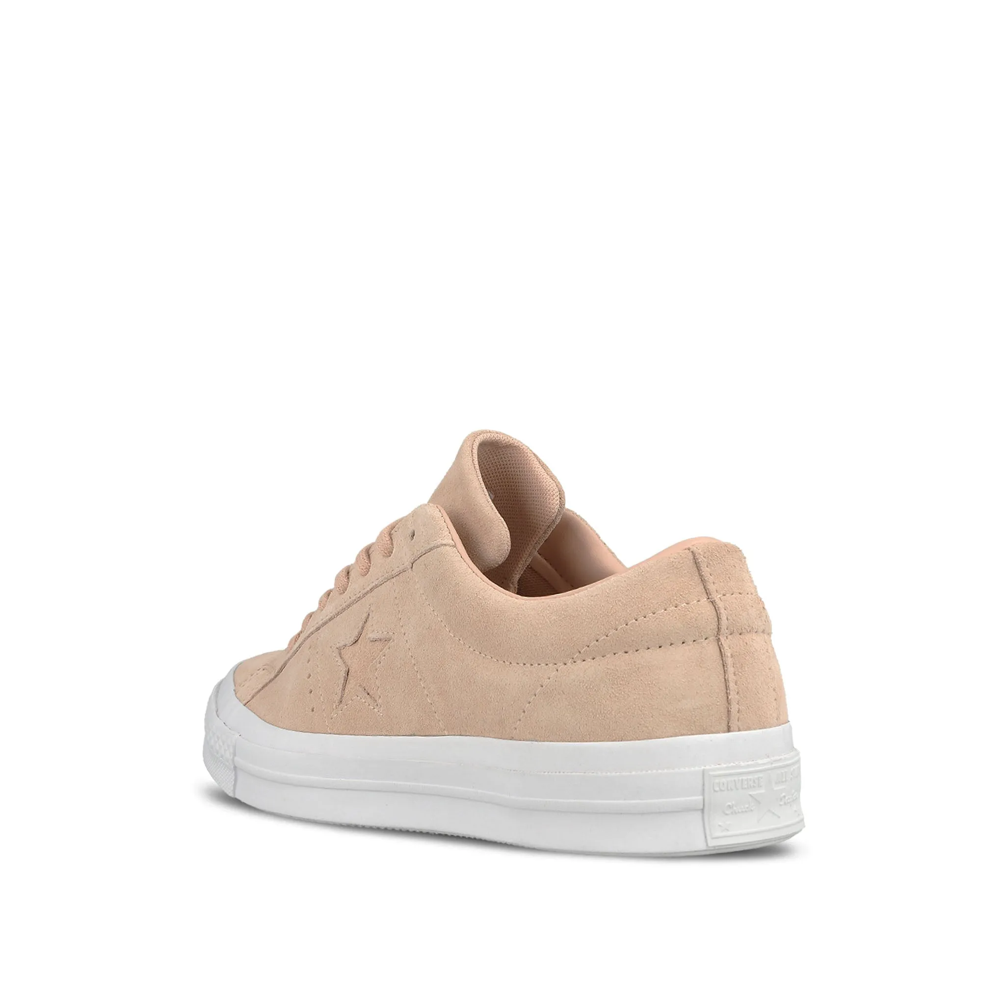 Converse One Star Lace-Up Pink Suede Leather Womens Plimsolls 158481C