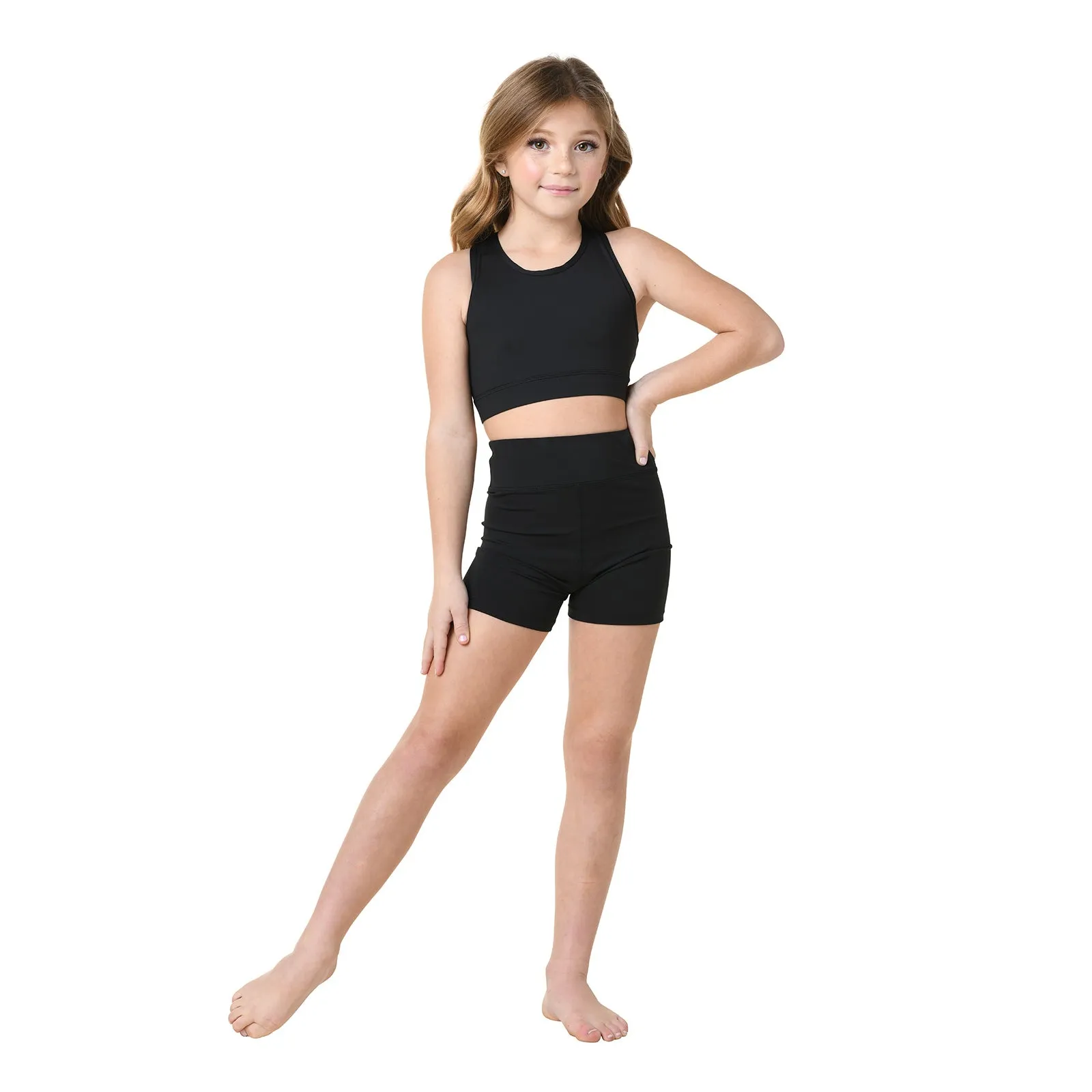 Danznmotion Child High Waisted Booty Shorts