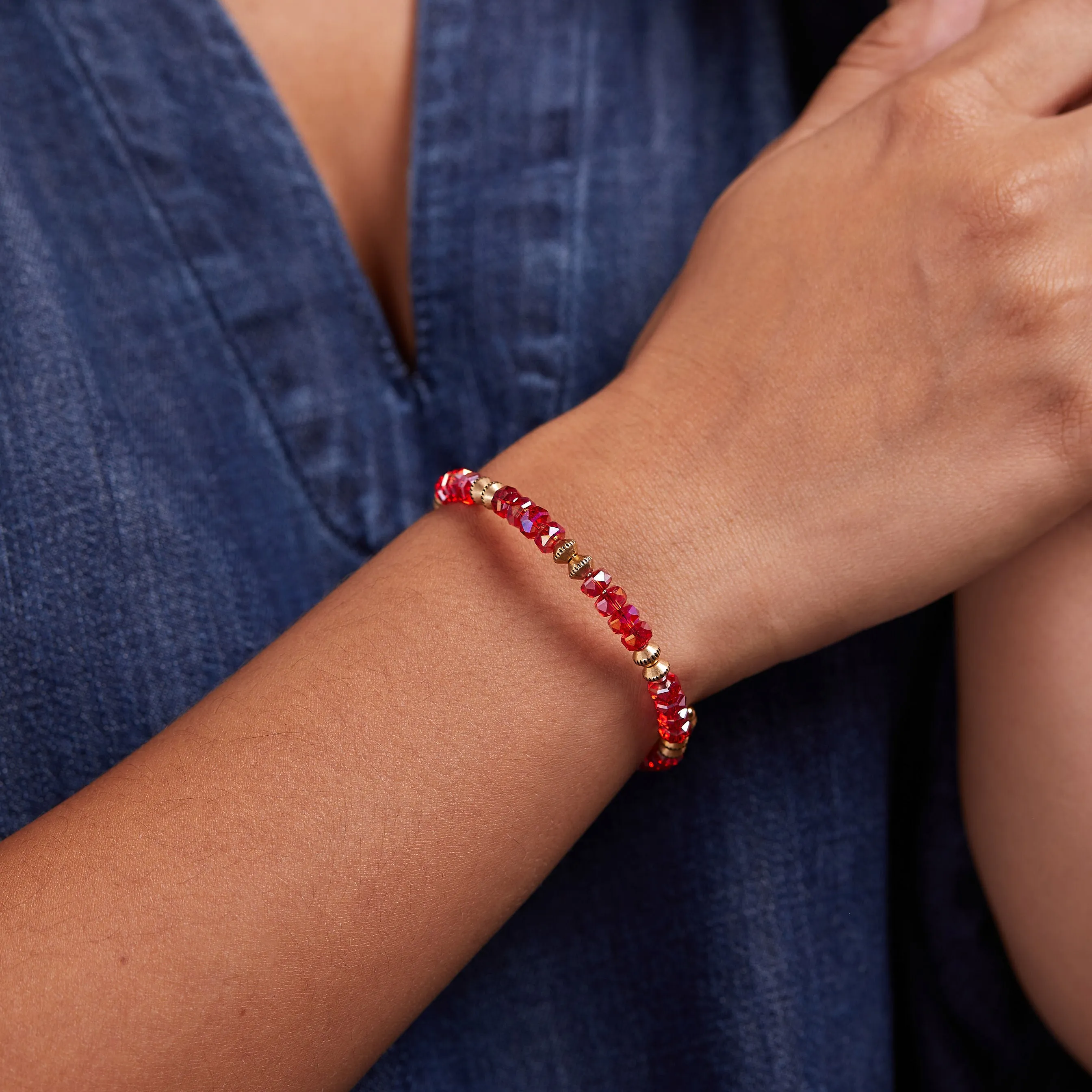 Dazzle Wrap Bracelet, Ruby