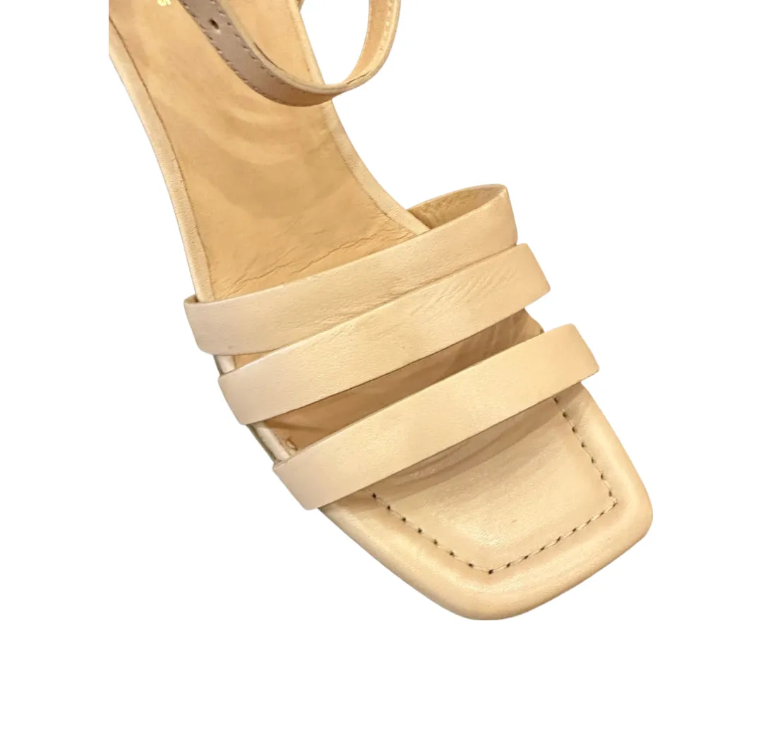 Doves Nude Leather Sandal