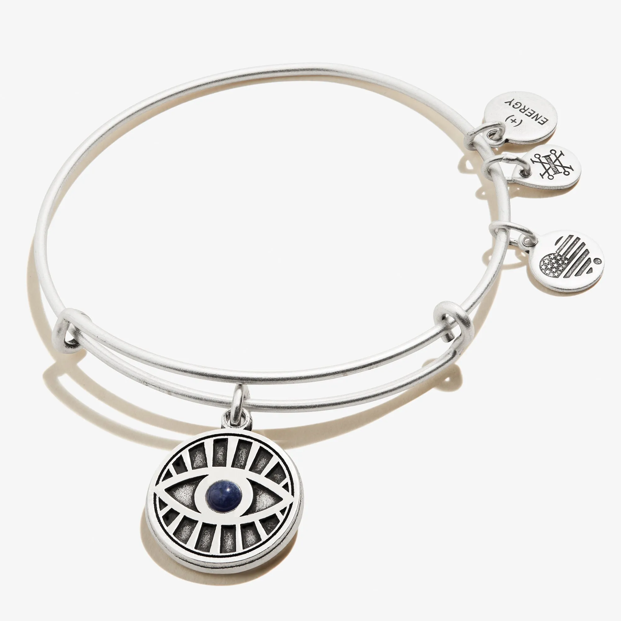 Evil Eye   Sodalite Charm Bangle