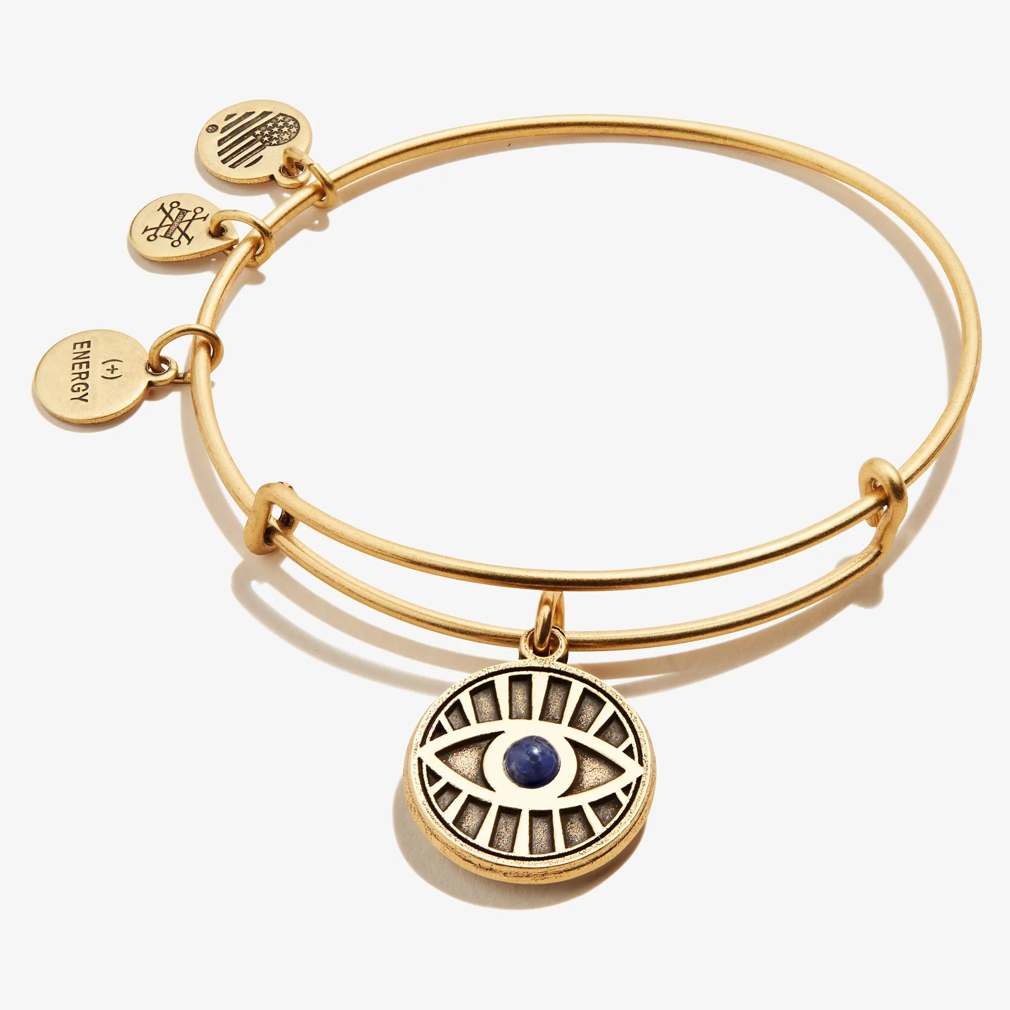 Evil Eye   Sodalite Charm Bangle