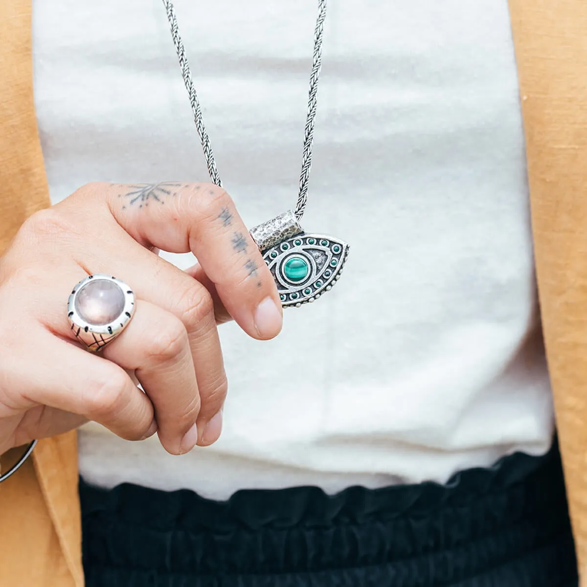 Evil Eye Statement Necklace