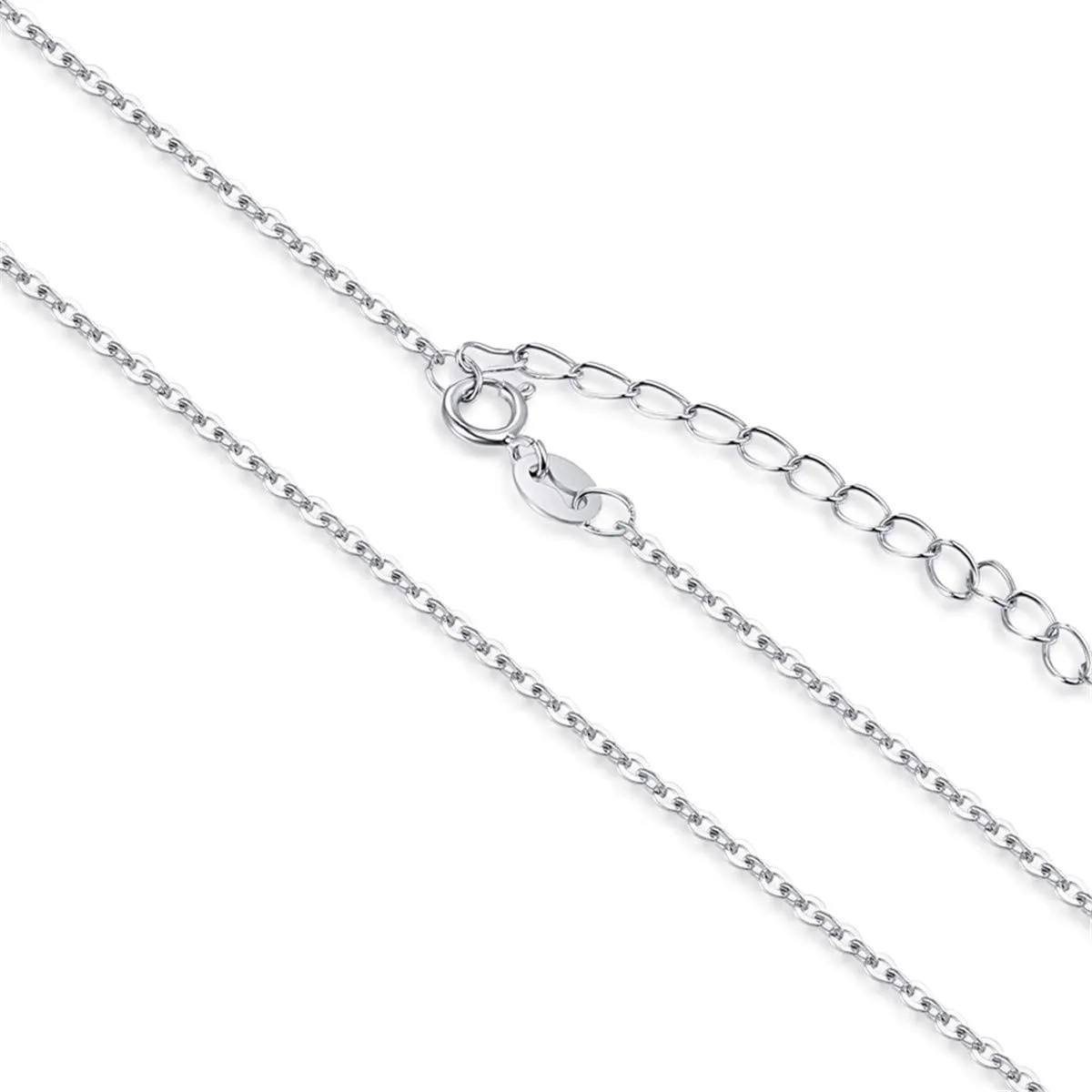 Flower Pendant Necklace 925 Sterling Silver Clear Austrian Crystal Gift Packing for Women