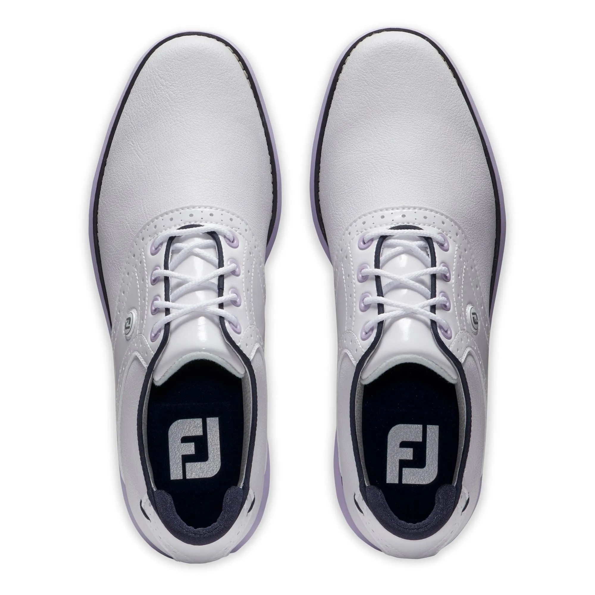 Footjoy Chaussure Traditions Lady white Navy Purple 2024