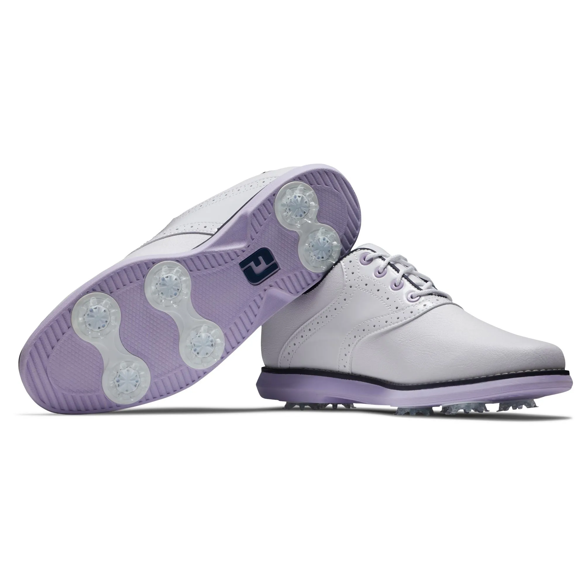 Footjoy Chaussure Traditions Lady white Navy Purple 2024