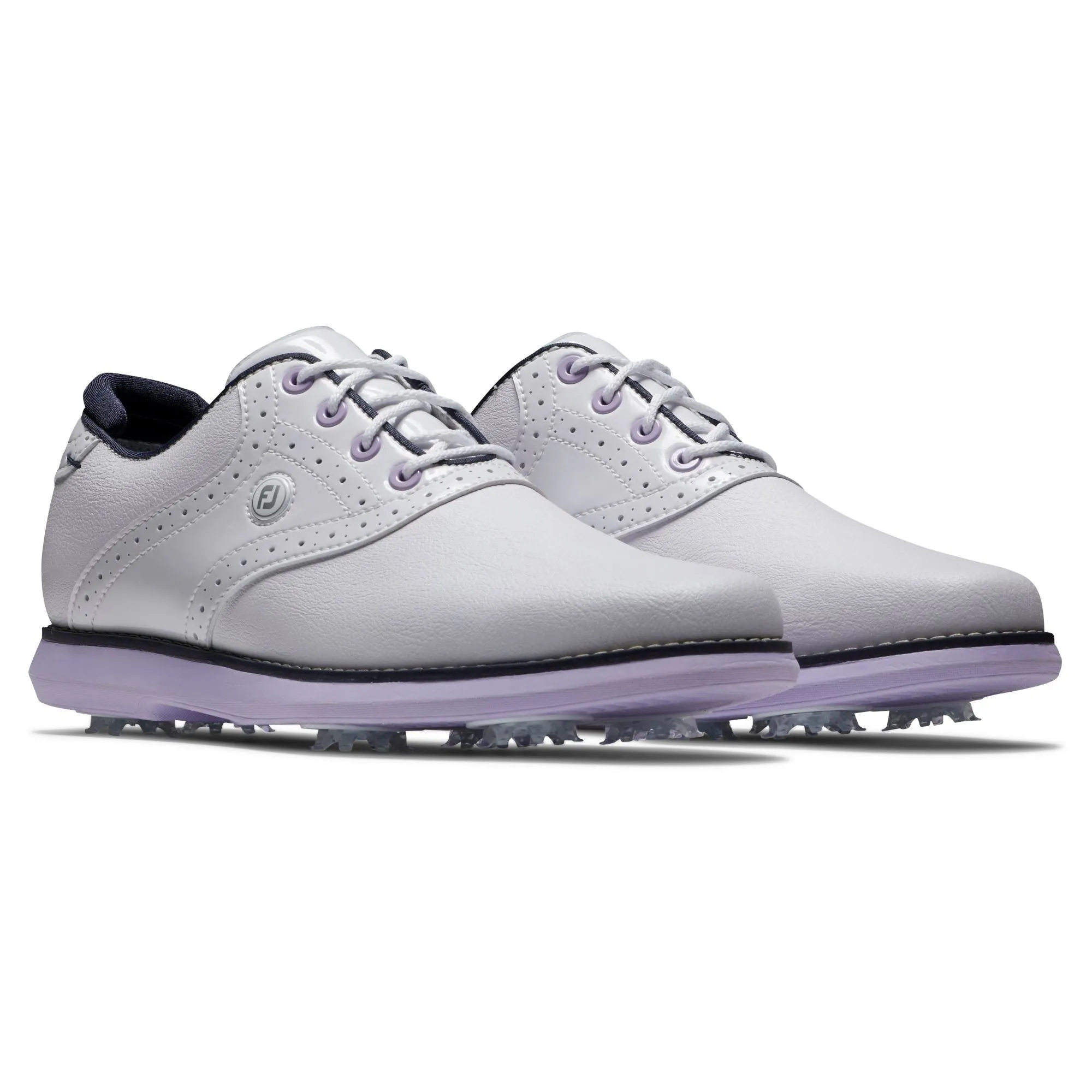 Footjoy Chaussure Traditions Lady white Navy Purple 2024