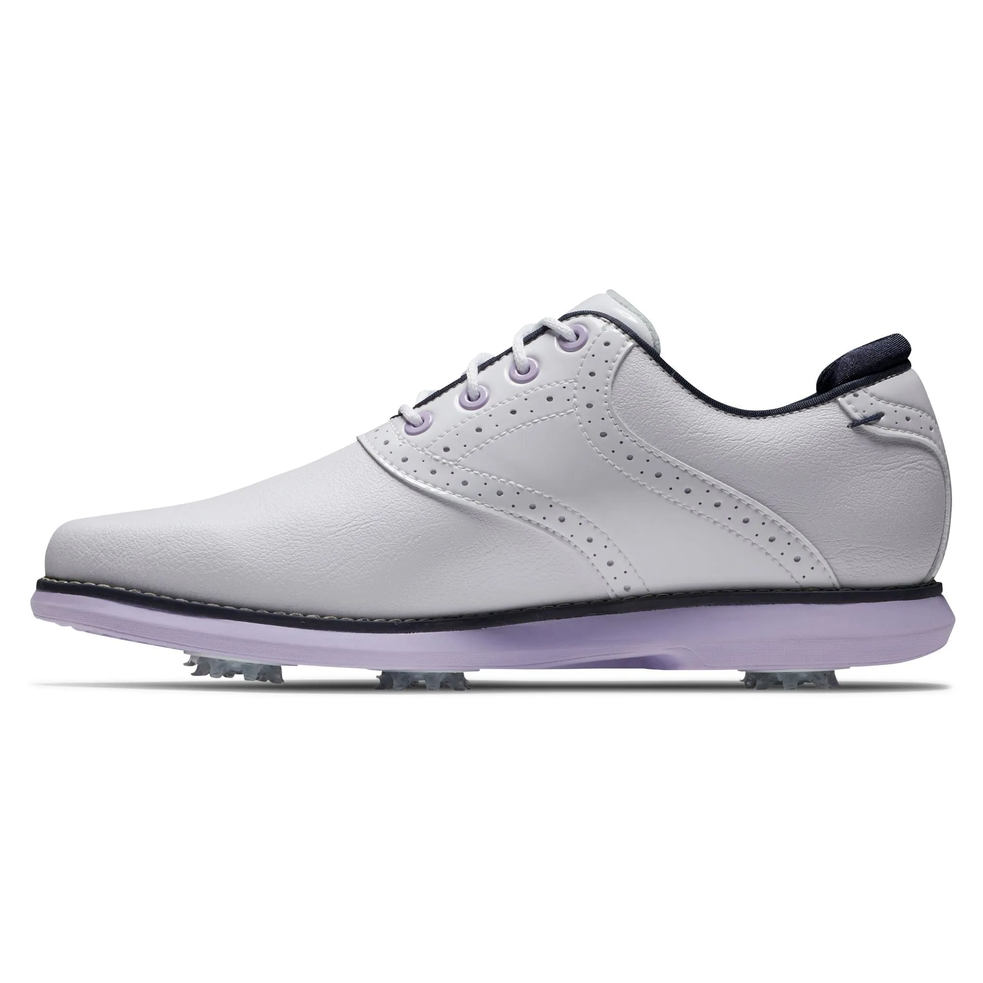 Footjoy Chaussure Traditions Lady white Navy Purple 2024