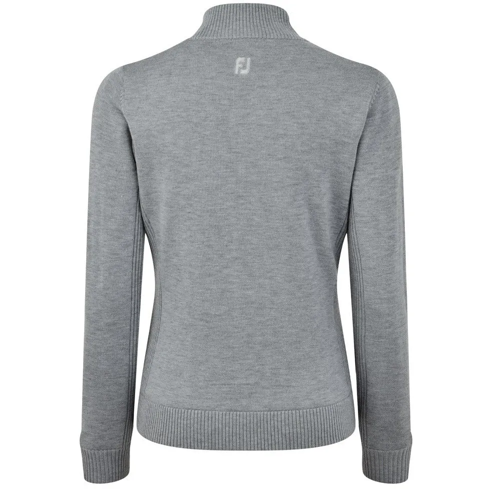 Footjoy Pullover Full-Zip Lined Gris chiné Lady