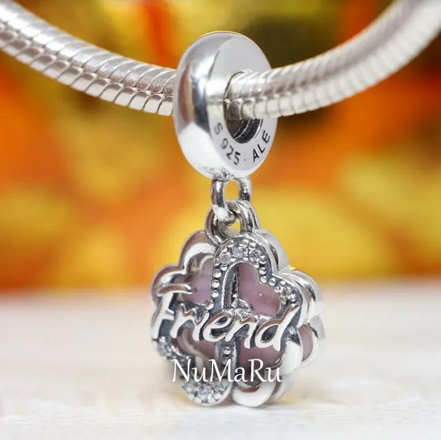 Four-leaf Clover Friendship Double Dangle Charm 792245C01