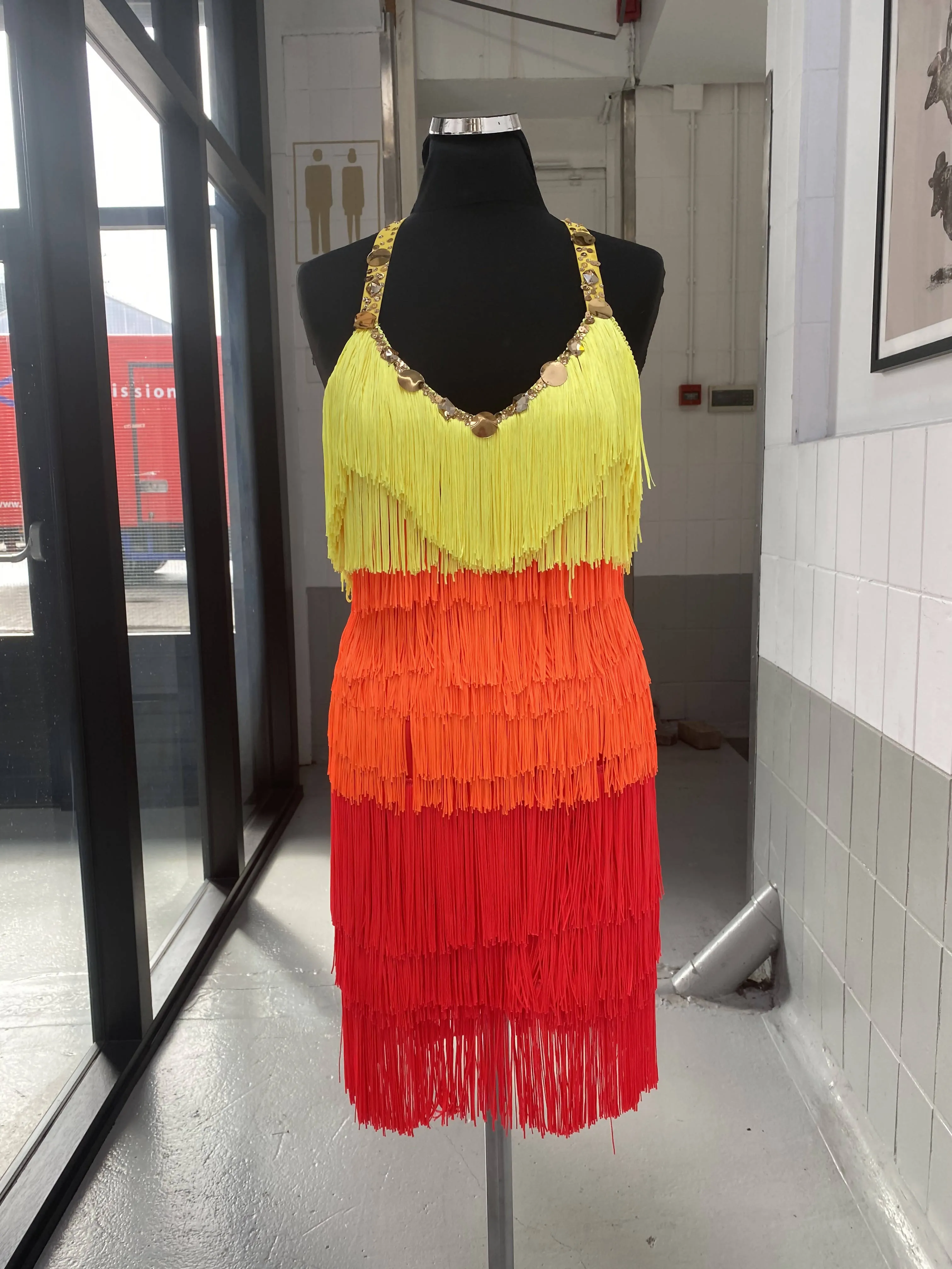 Fringe Rainbow Dress