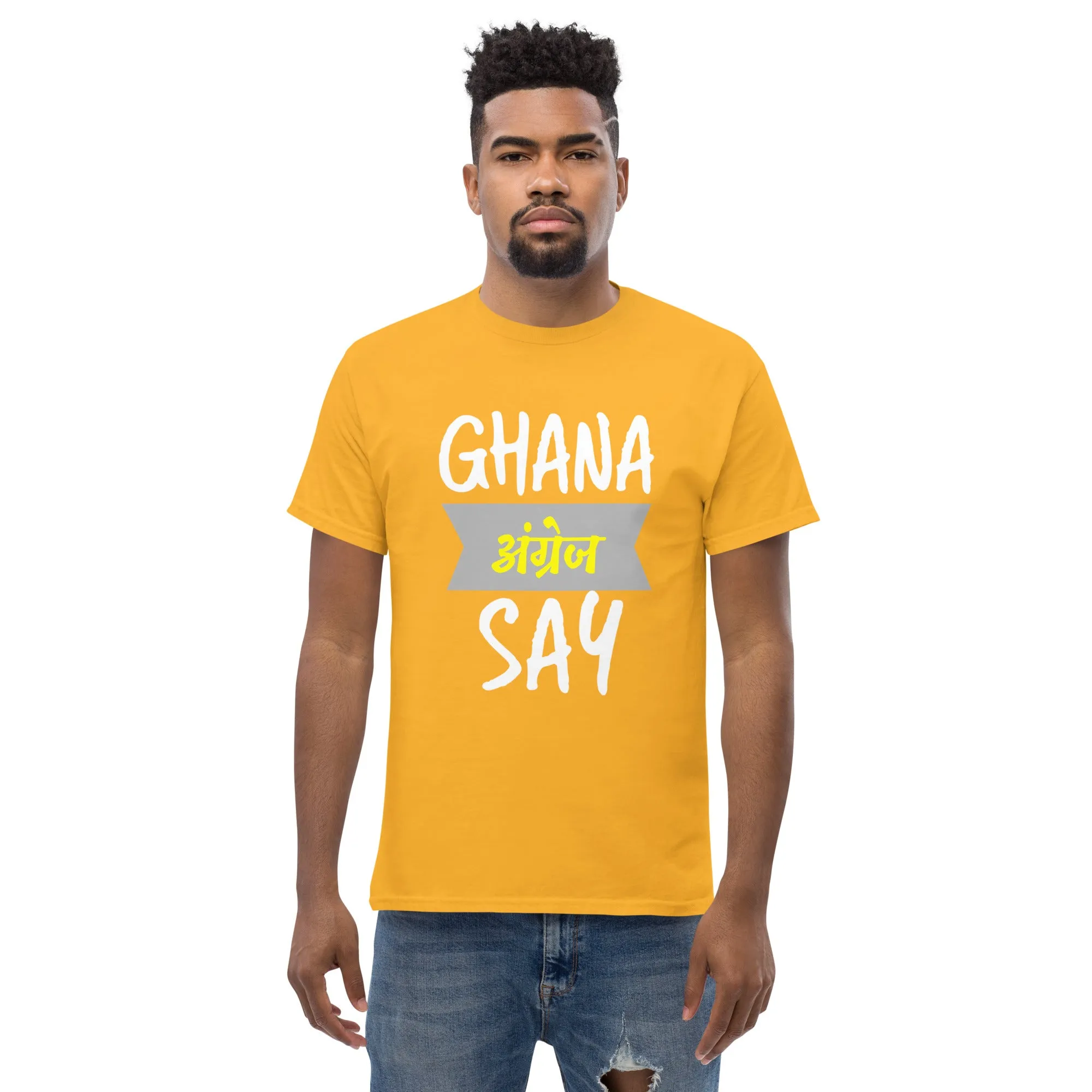 Ghana Angrej Say Men's classic tee