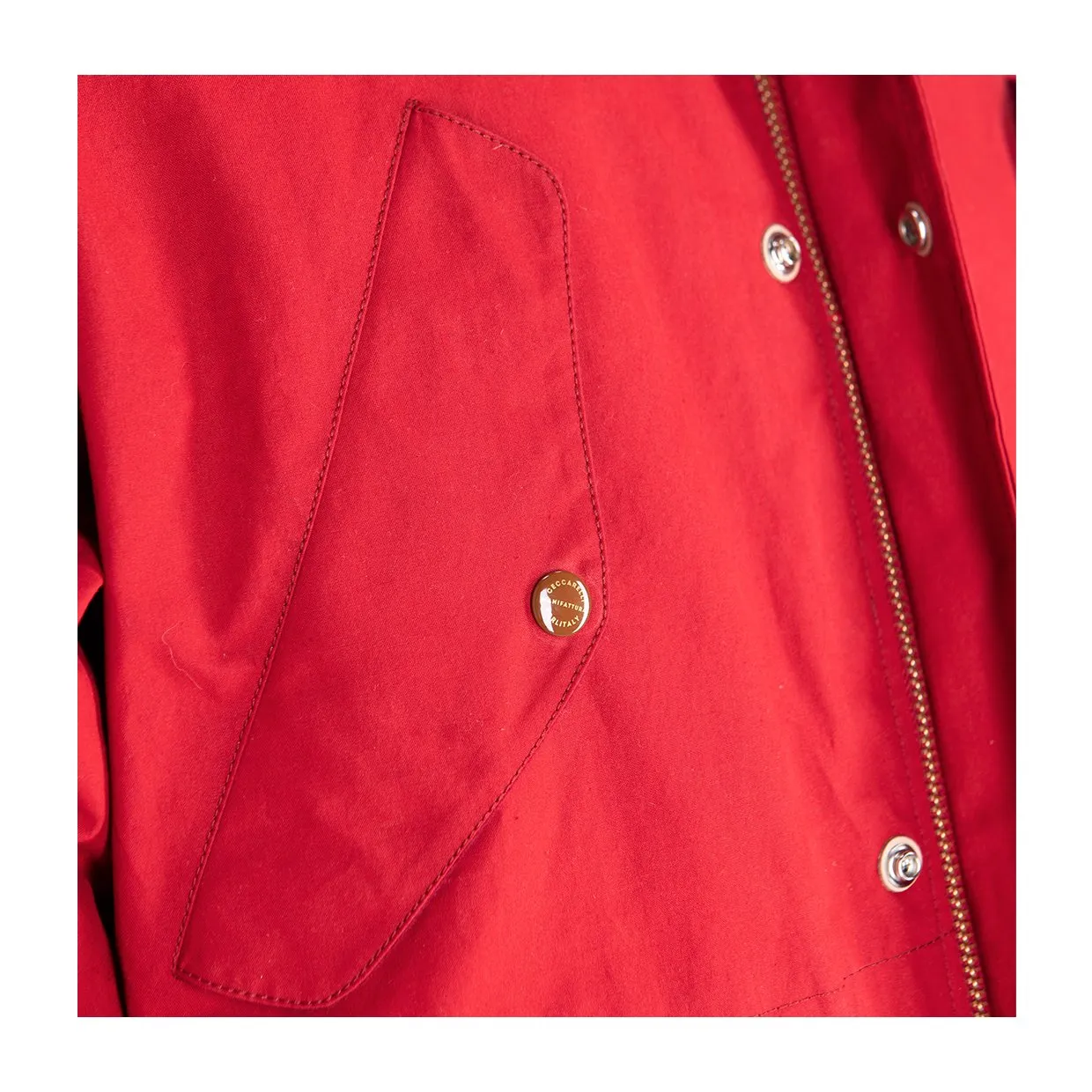 Giubbino Manifattura Ceccarelli Fisherman Parka Rosso