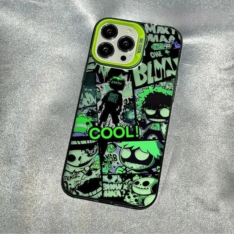 Human Skeleton Pattern Cute Phone Case for iPhone 15, 14 Pro Max, 13, 12, 11, XR, XS, X, and Mini