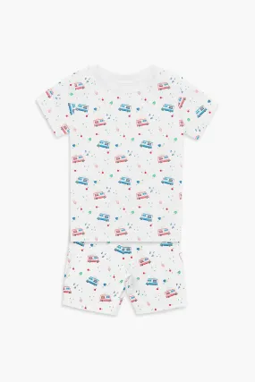 Ice Cream Short Sleeve Pajama Set