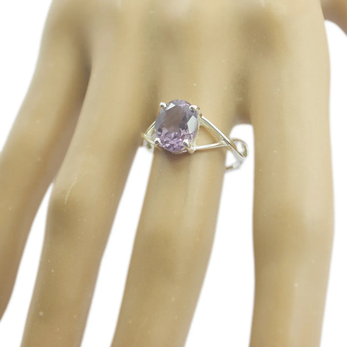 Indian Stone Amethyst 925 Sterling Silver Ring American Indian Jewelry