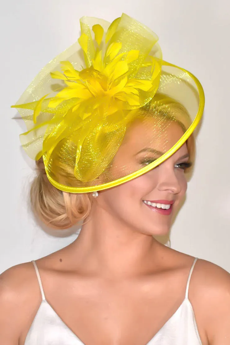 Isla Fascinator - Yellow