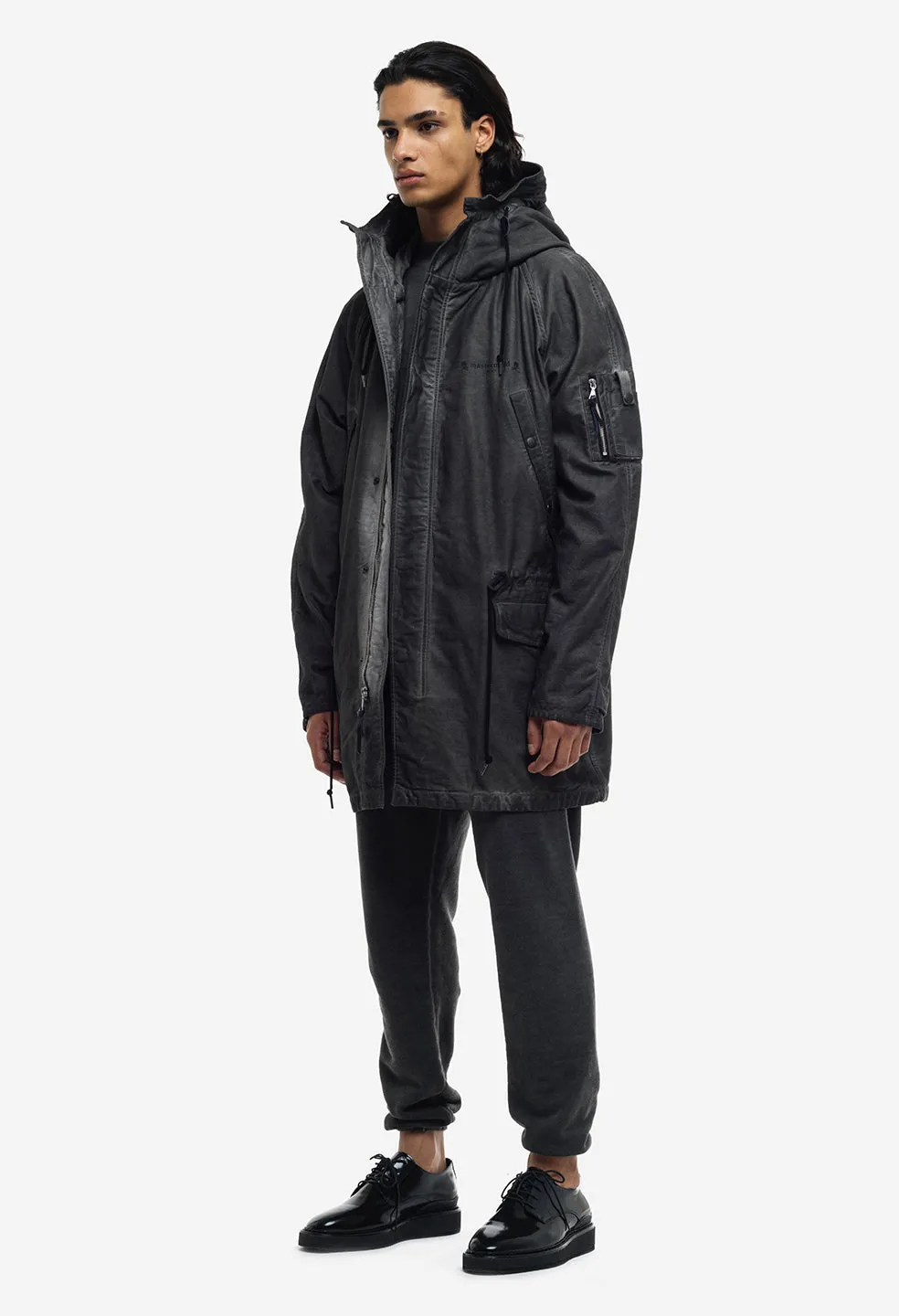 JE X Mastermind Cold Dye Military Parka / Charcoal