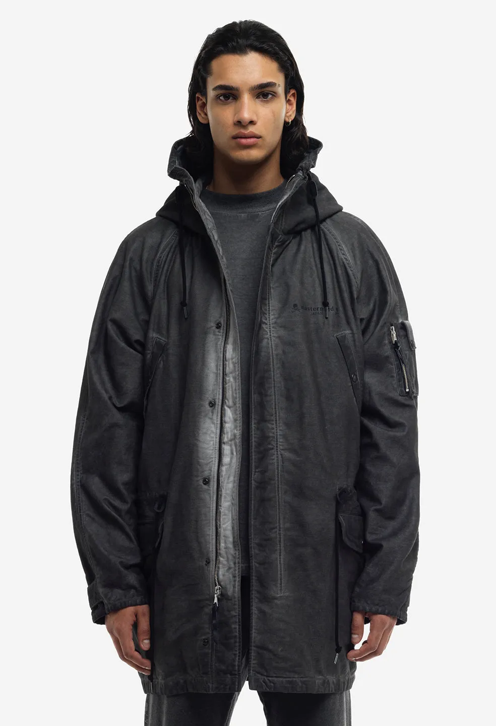 JE X Mastermind Cold Dye Military Parka / Charcoal