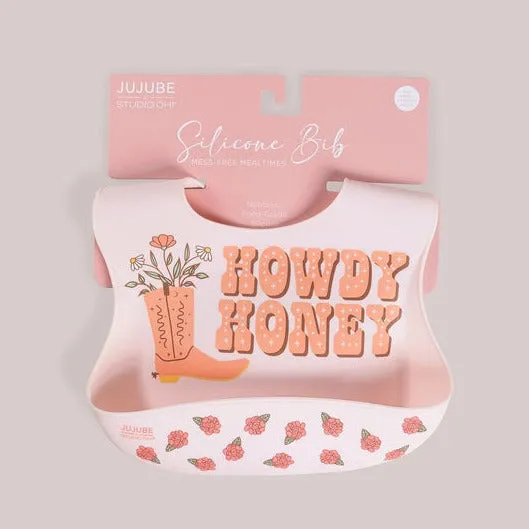 JuJuBe x Studio Oh! Howdy Bloomin' Boot Silicone Bib