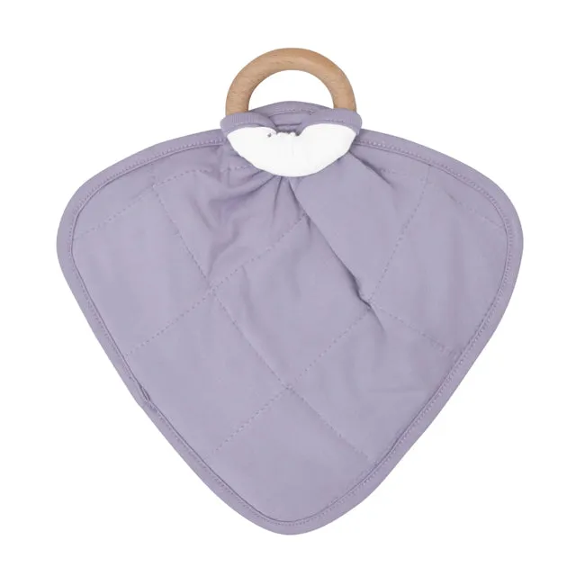 Kyte Baby Lovey with Removable Wooden Teething Ring in Lavender