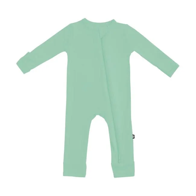 Kyte Baby Zippered Romper in Wasabi