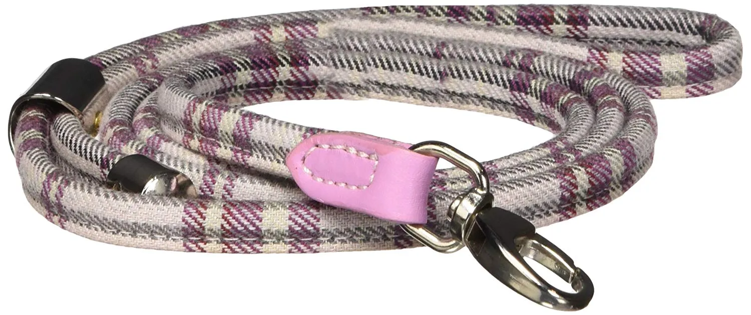 La Cinopelca "Cheri" Classic Tartan Rolled Leashes