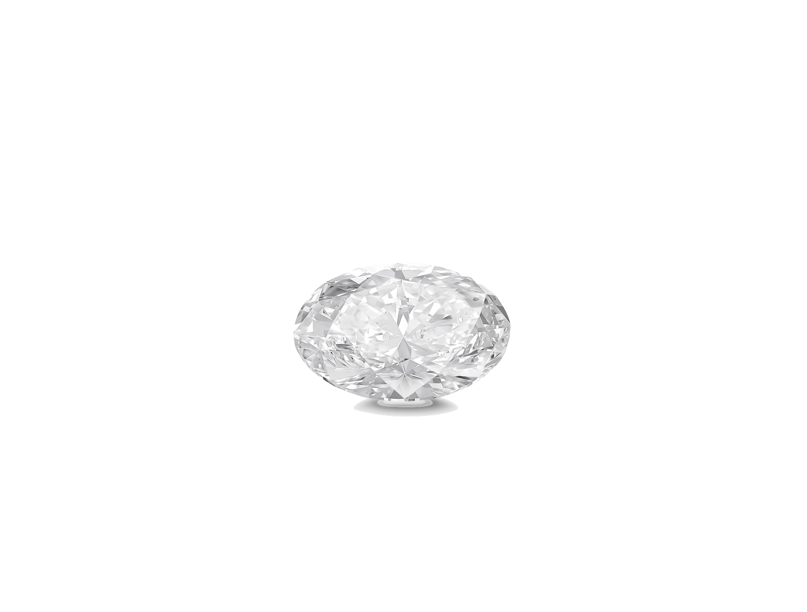 Lab-Grown Loose 2ct. Oval Cut Diamond | White