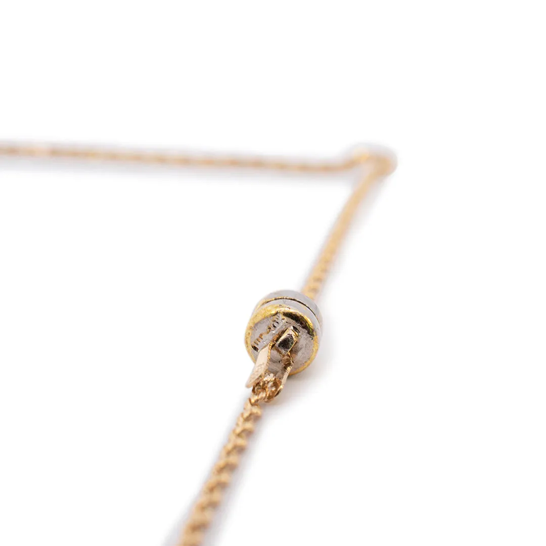 Ladies 14K Yellow Gold Magnetic Closure Rope Necklace