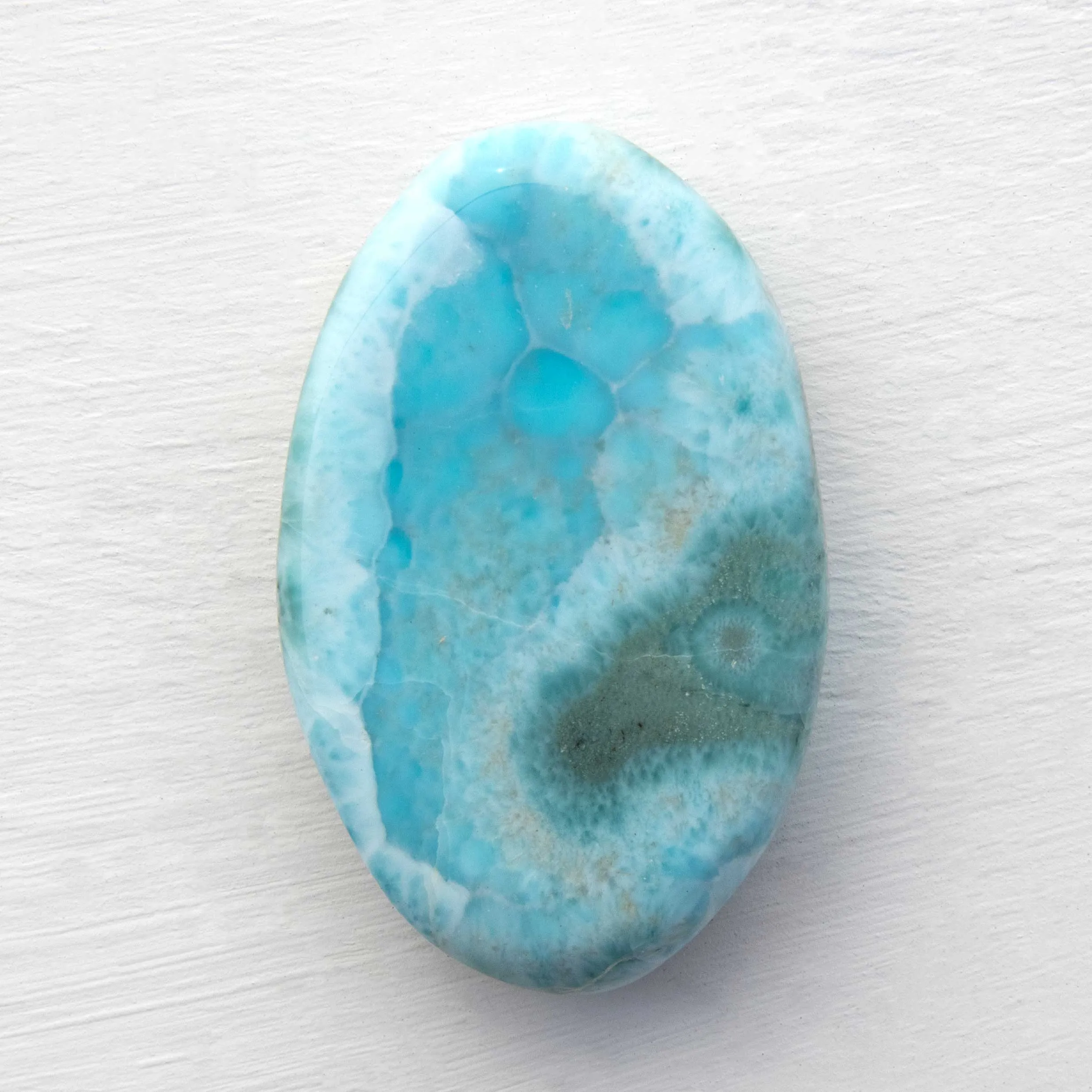 Larimar - AA-Grade, Palm Stone