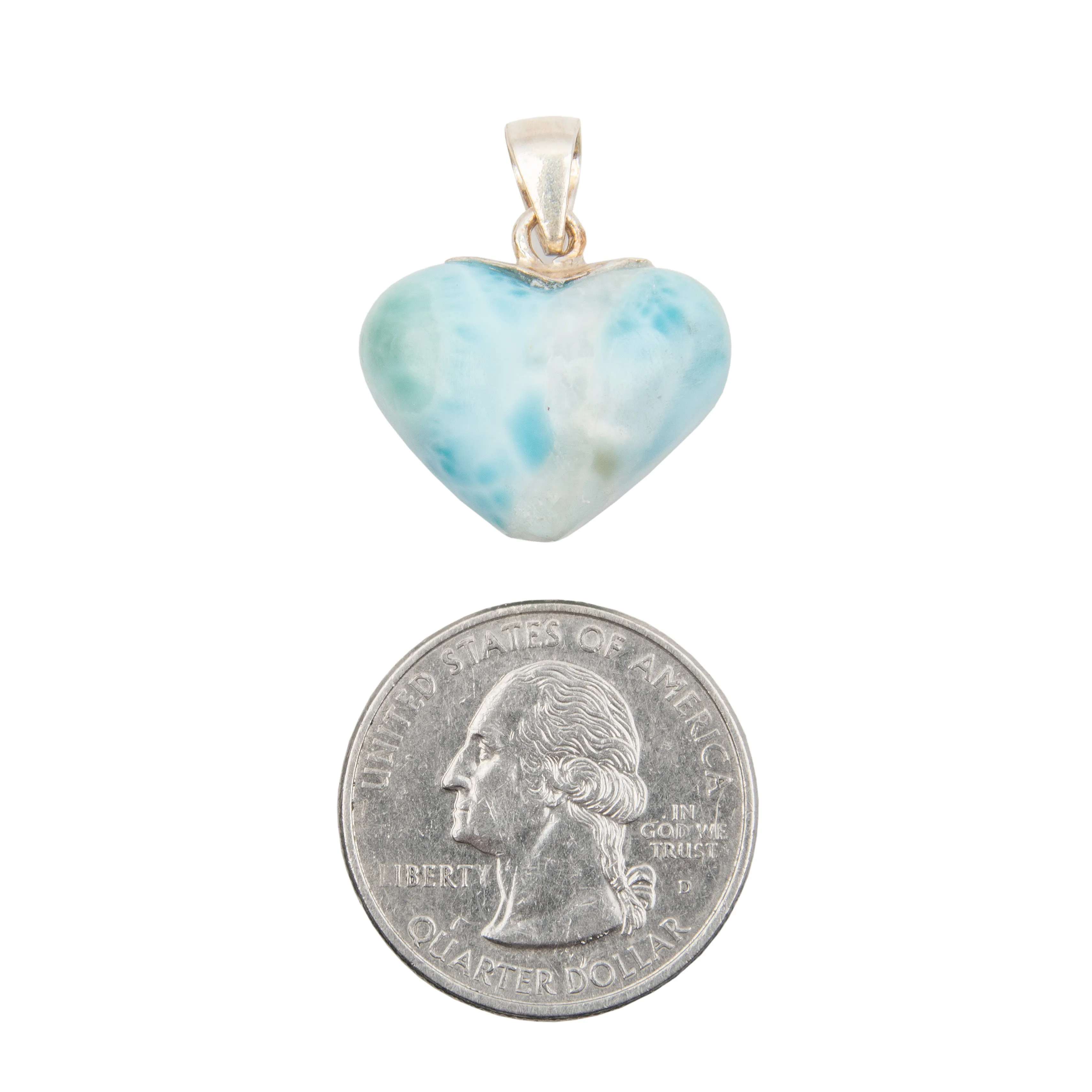 Larimar - Heart Pendant