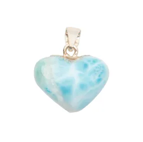 Larimar - Heart Pendant