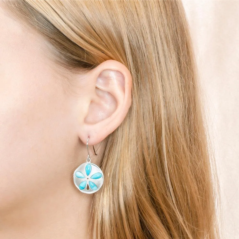 Larimar Kai Sand Dollar Earrings