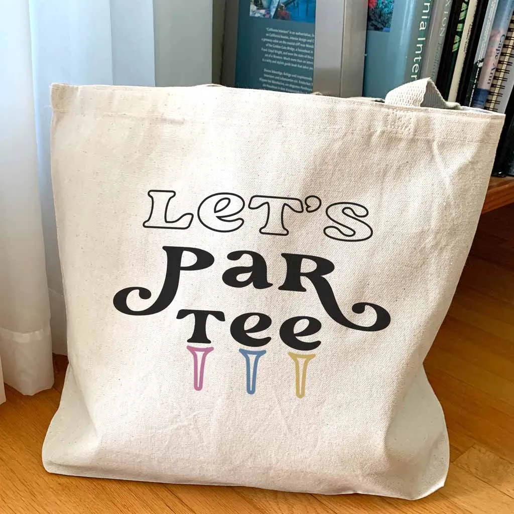 Let’s PAR-TEE Large Golf Tote Bag