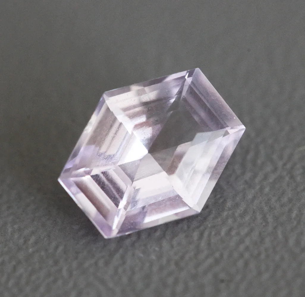 Loose 1.75 Ct Light Pink Hexagon Sapphire