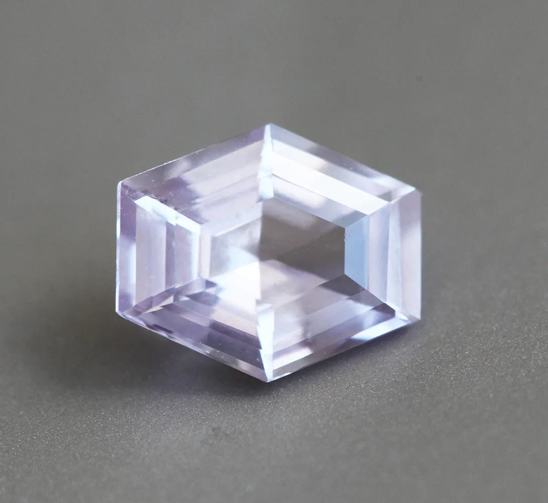 Loose 1.75 Ct Light Pink Hexagon Sapphire