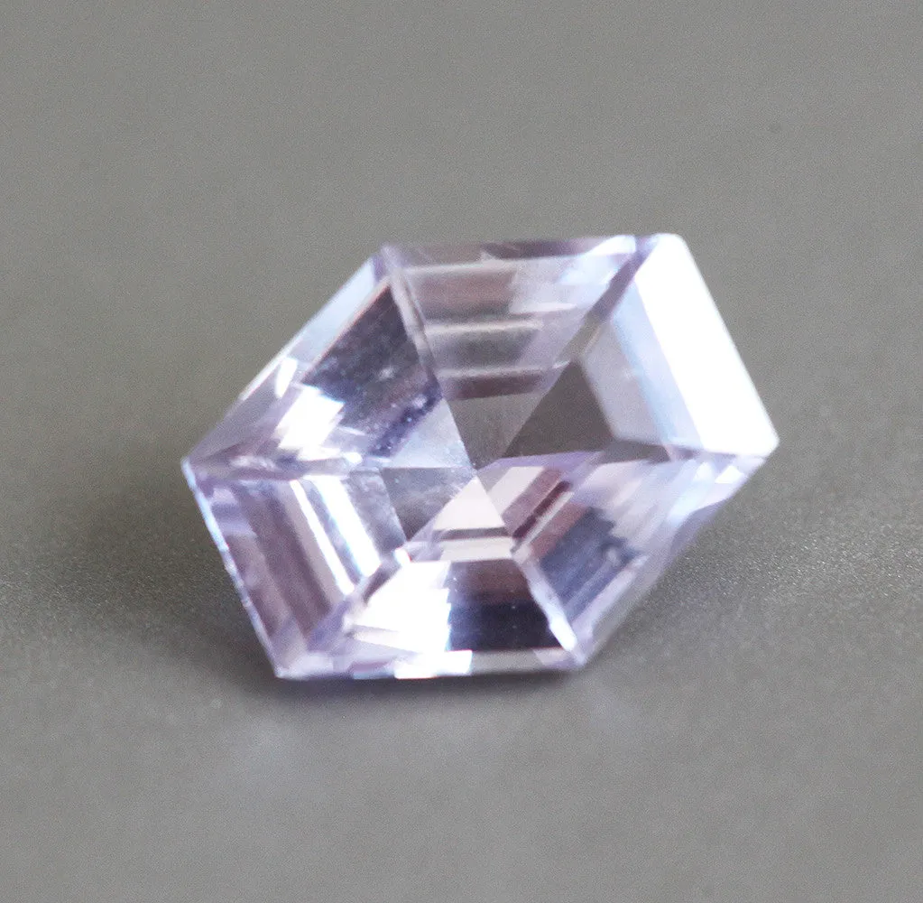 Loose 1.75 Ct Light Pink Hexagon Sapphire