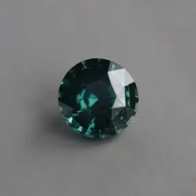 Loose 3.22 Ct Round Teal Sapphire