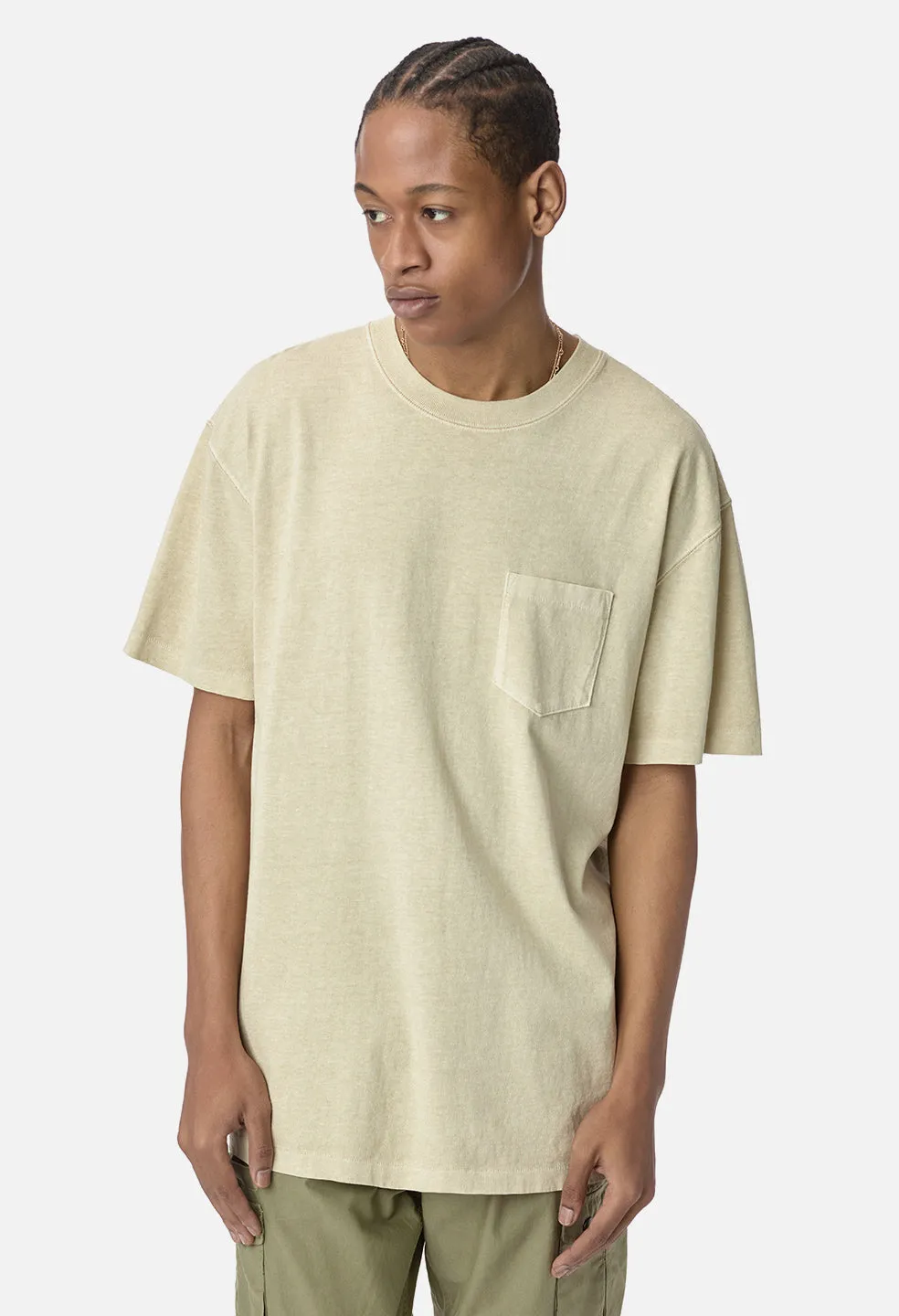 Loose Stitch Pocket Tee / Washed Dune