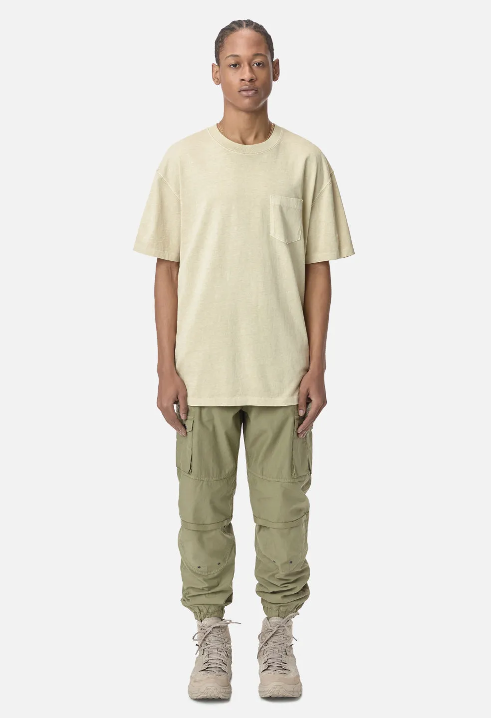 Loose Stitch Pocket Tee / Washed Dune