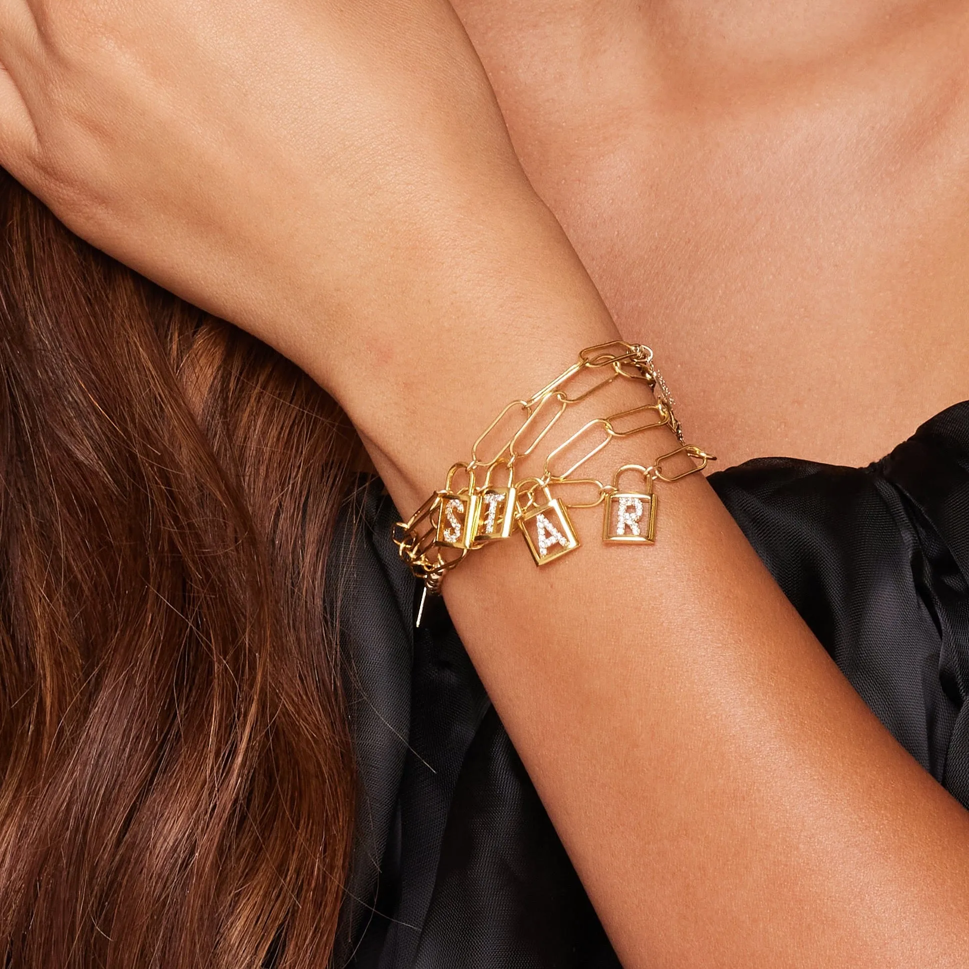 Luca Monogrammed Stretch Bracelet