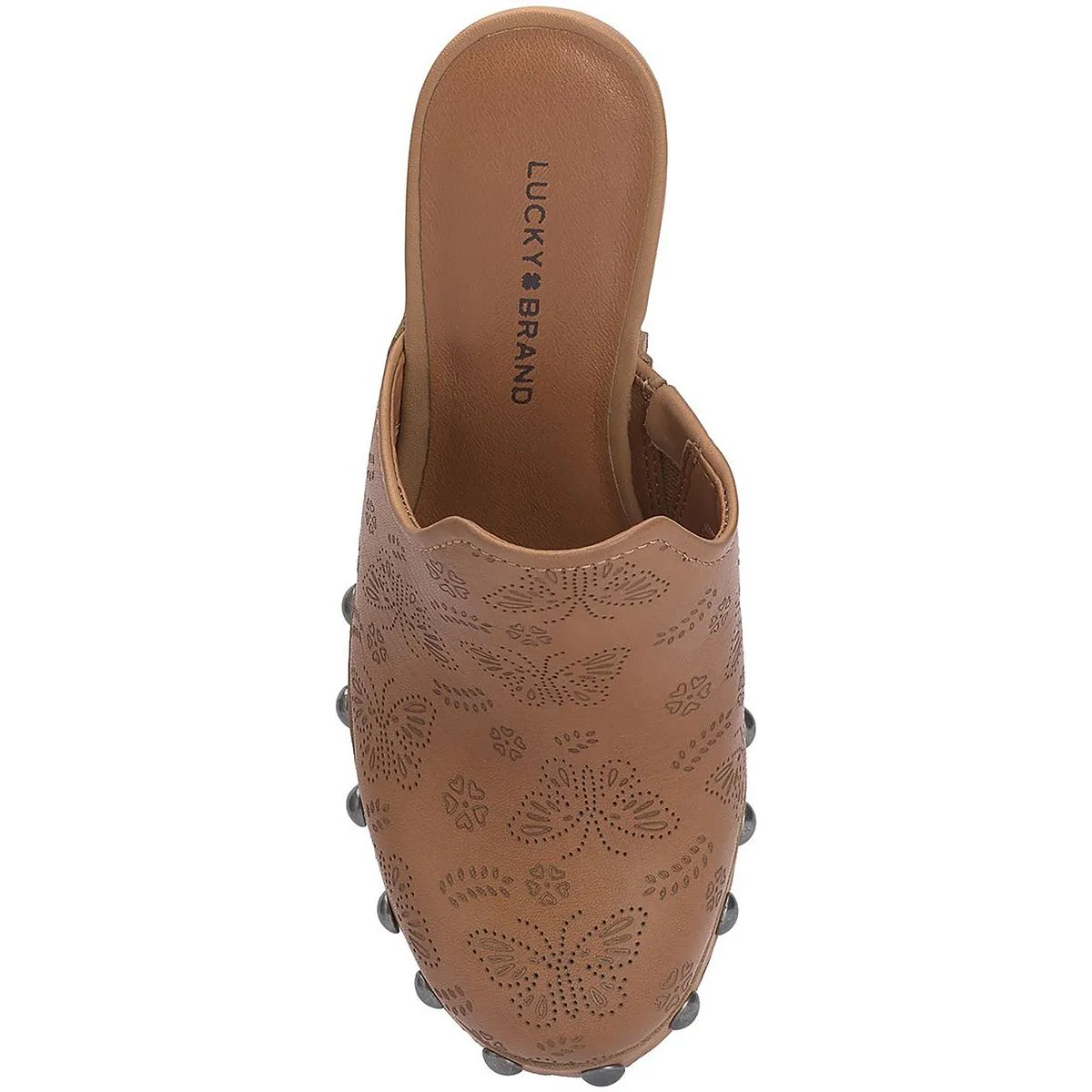 Lucky Brand Womens Immia Leather Studded Clogs