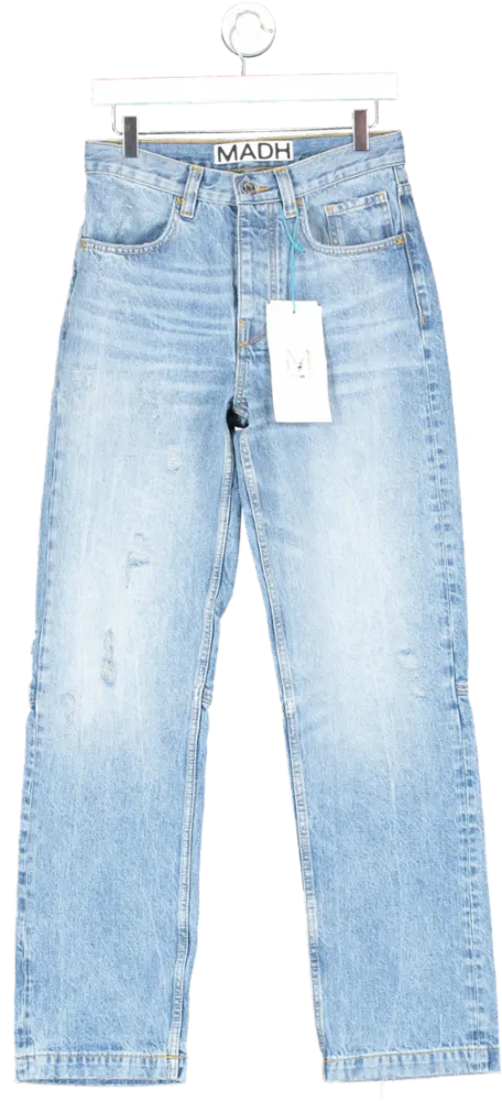 MADH Blue Loose Fit Straight Jeans W28