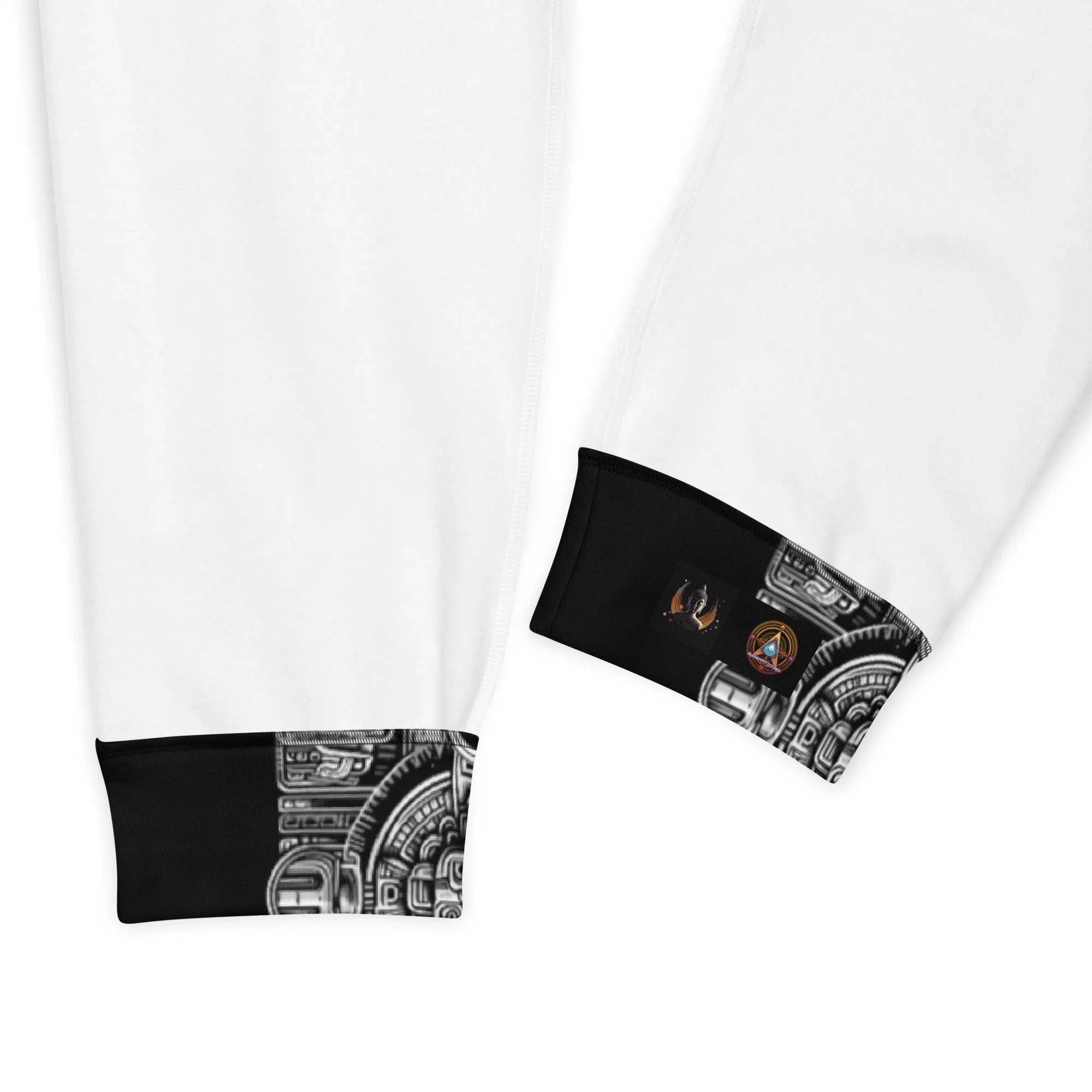 Mayan Aztec Hieroglyphic Tribal Unisex Festival Joggers by Meta Zen v2.0