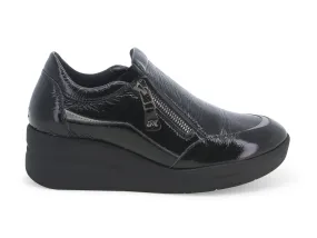 Melluso donna scarpe zip comfort vernice