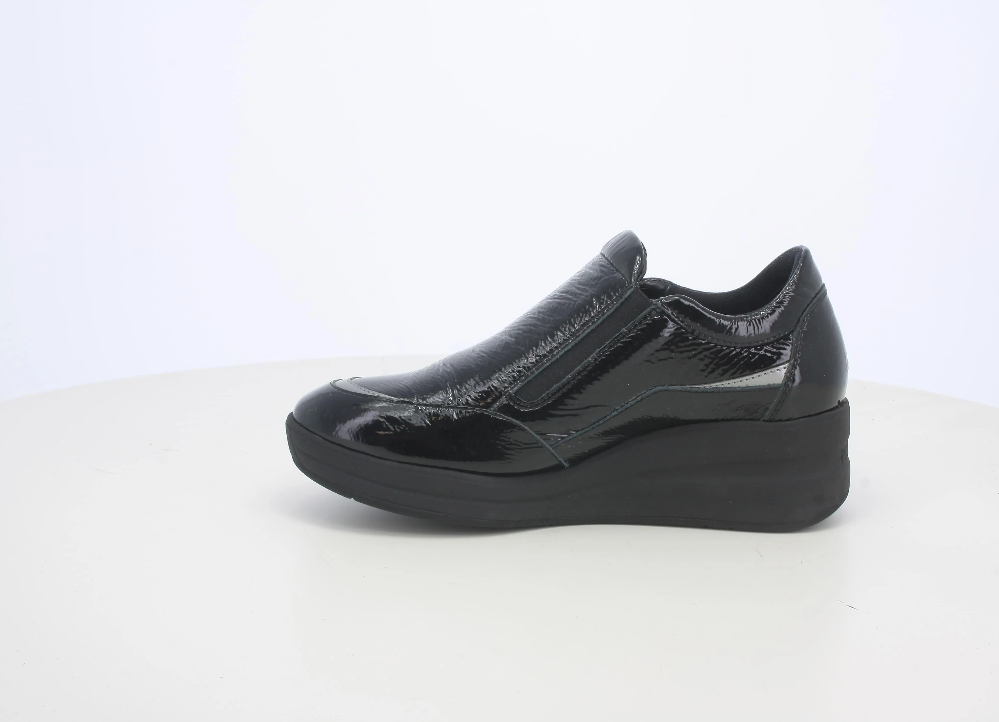 Melluso donna scarpe zip comfort vernice