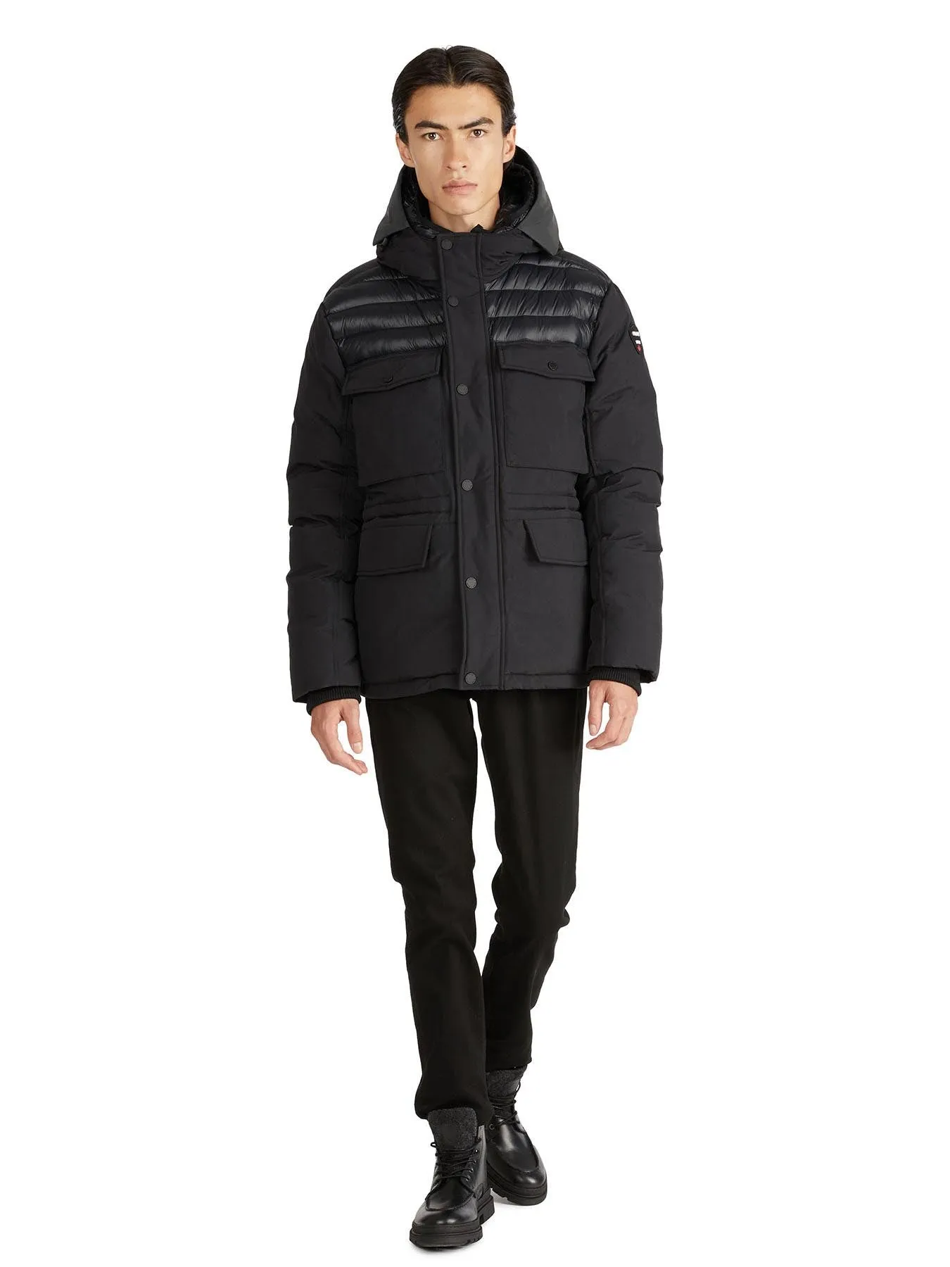 Mikkel Men's Mixed-Media Parka