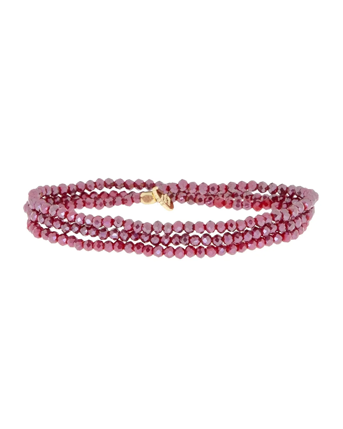 Mini Stretch Wrap Bracelet (Raspberry)