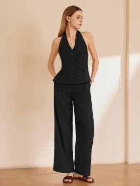 Minimalism Tailored Straight Leg Pants