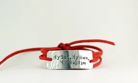 My Son, My Hero, My Soldier Wrap Bracelet